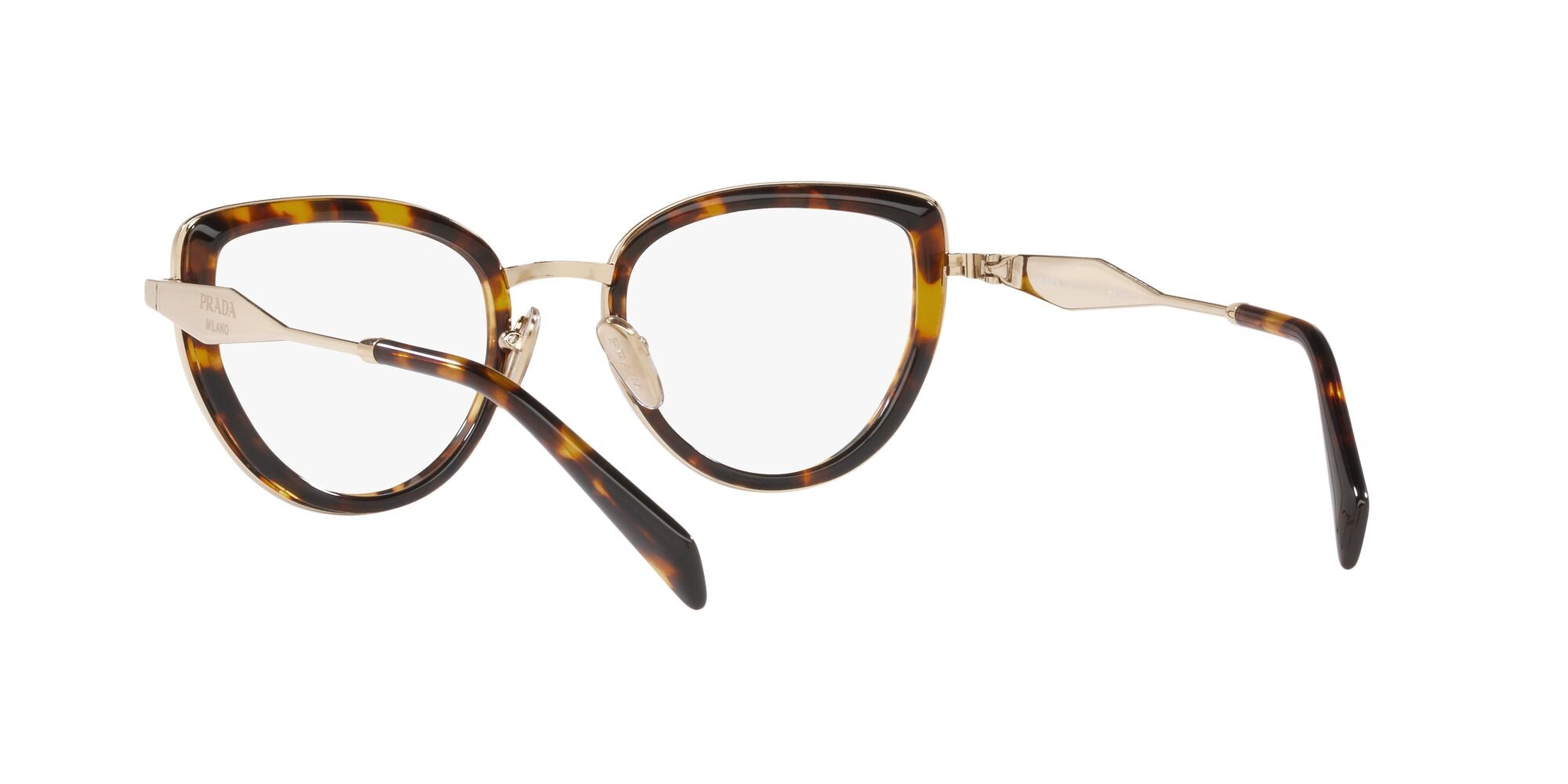 Eyeglasses Prada PR 54ZV (VAU1O1) color hoeny tortoise shape square lenses lente demo
