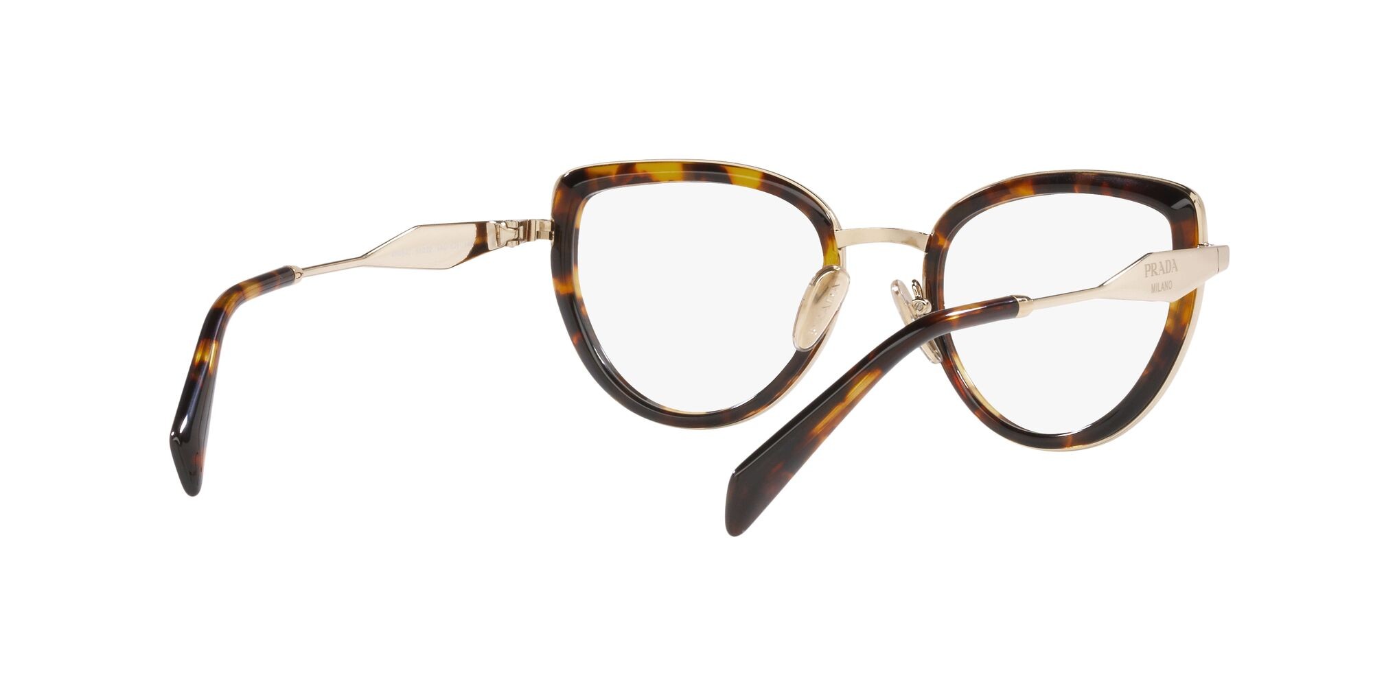 Eyeglasses Prada PR 54ZV (VAU1O1) color hoeny tortoise shape square lenses lente demo