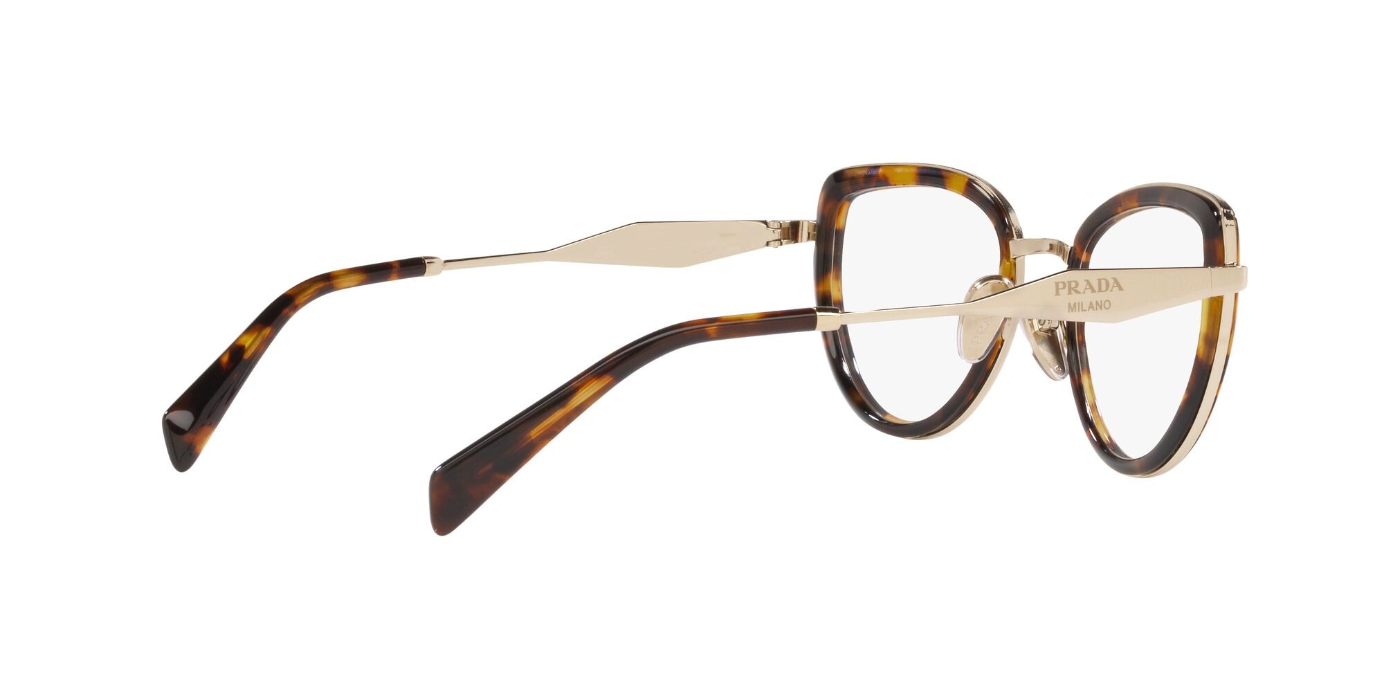 Eyeglasses Prada PR 54ZV (VAU1O1) color hoeny tortoise shape square lenses lente demo