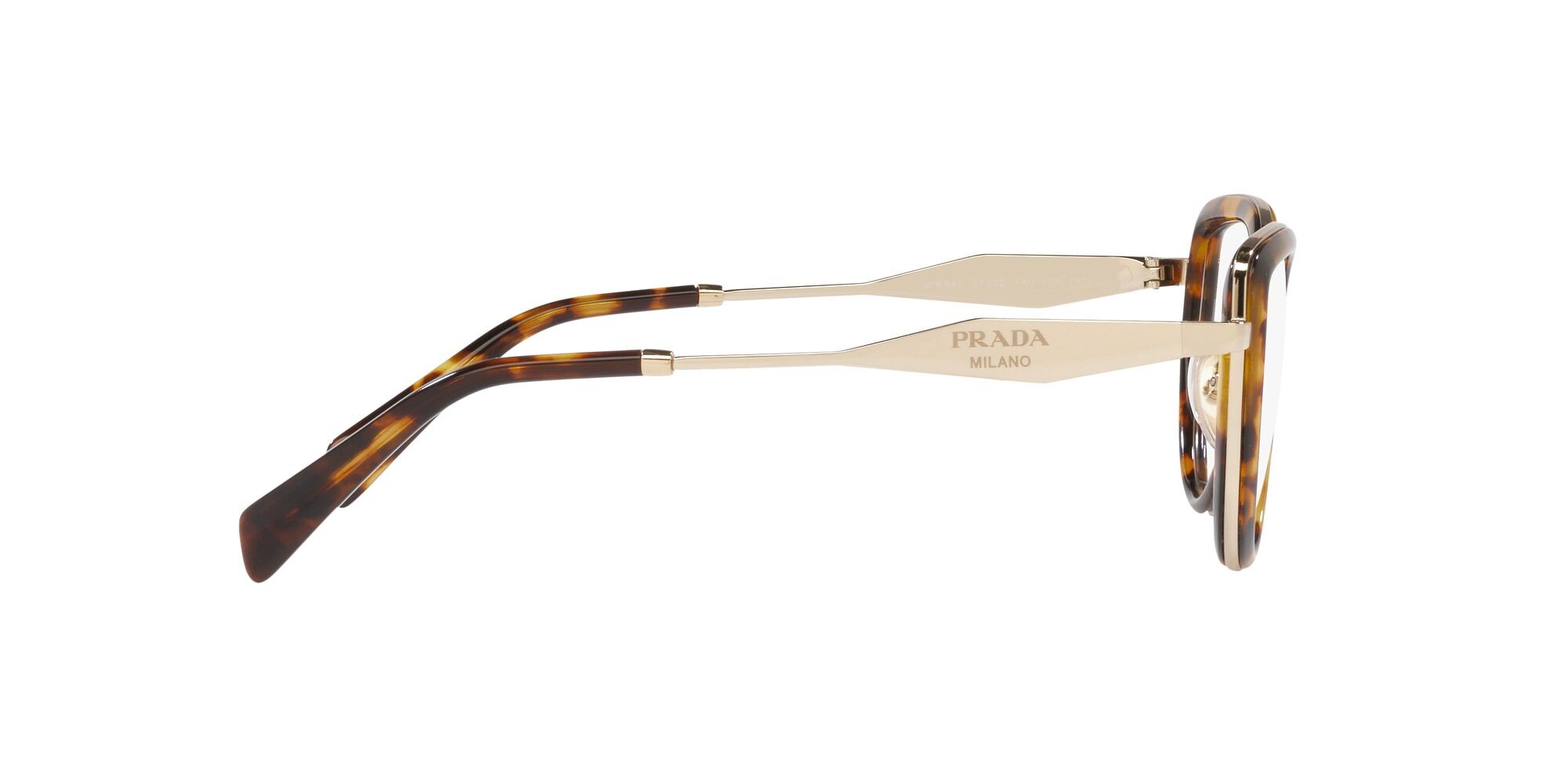 Eyeglasses Prada PR 54ZV (VAU1O1) color hoeny tortoise shape square lenses lente demo
