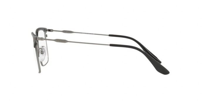 Brillen Prada PR 55VV (2781O1) farbe black/matte gunmetal form quadratisch gläser demo lens