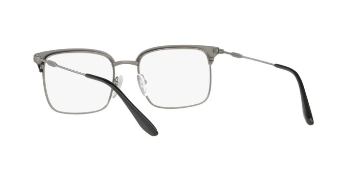 Brillen Prada PR 55VV (2781O1) farbe black/matte gunmetal form quadratisch gläser demo lens