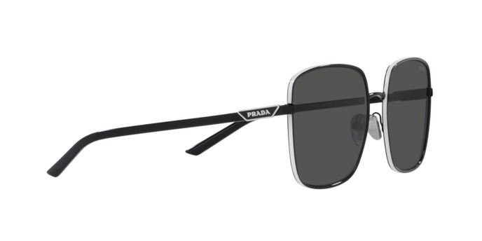 Sonnenbrillen Prada PR 55YS (1AB5S0) farbe black form quadratisch gläser dark grey