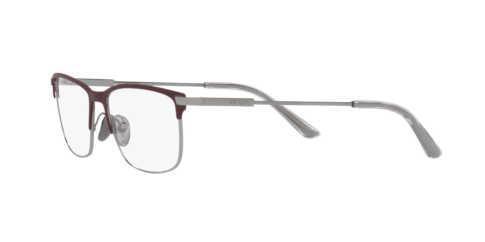 Brillen Prada PR 55ZV (12G1O1) farbe matte etruscan/gunmetal form rechteckig gläser lente demo