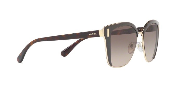 Sonnenbrillen Prada PR 56TS (DHO3D0) farbe brown/pale gold form quadratisch gläser brown gradient