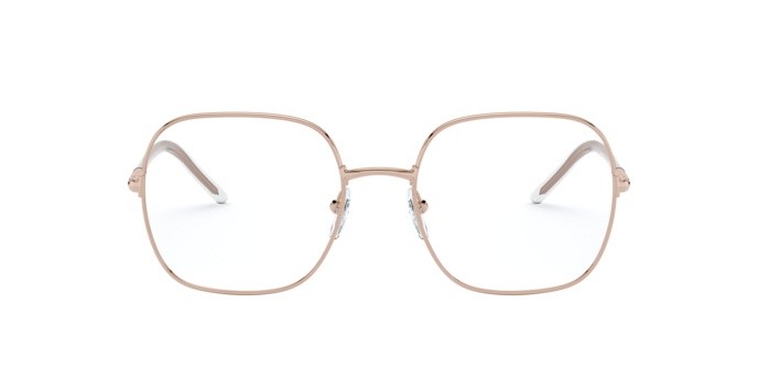 Eyeglasses Prada PR 56WV (SVF1O1) color pink gold shape rectangle lenses demo lens