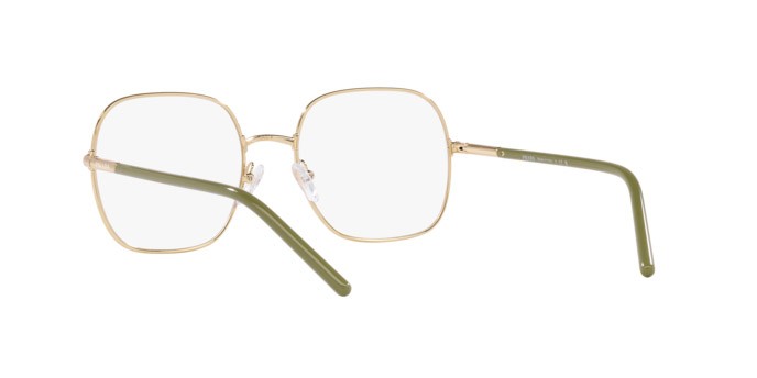 Eyeglasses Prada PR 56WV (ZVN1O1) color oro pallido shape rectangle lenses lente demo