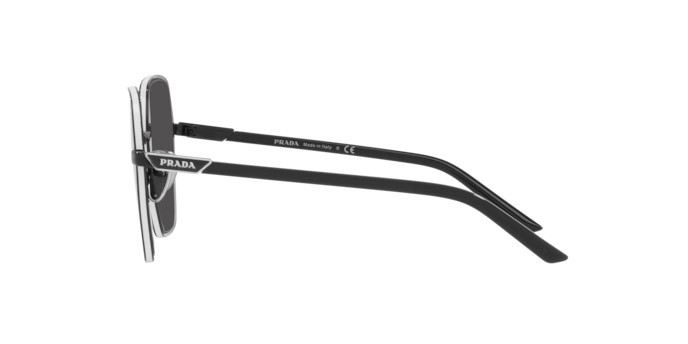 Sonnenbrillen Prada PR 56YS (1AB5S0) farbe black form quadratisch gläser dark grey