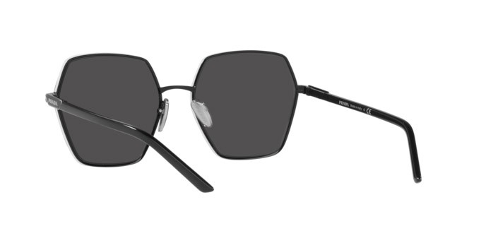 Sonnenbrillen Prada PR 56YS (1AB5S0) farbe black form quadratisch gläser dark grey
