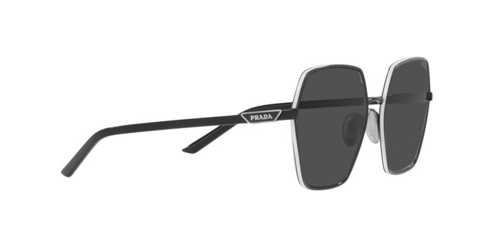 Sonnenbrillen Prada PR 56YS (1AB5S0) farbe black form quadratisch gläser dark grey