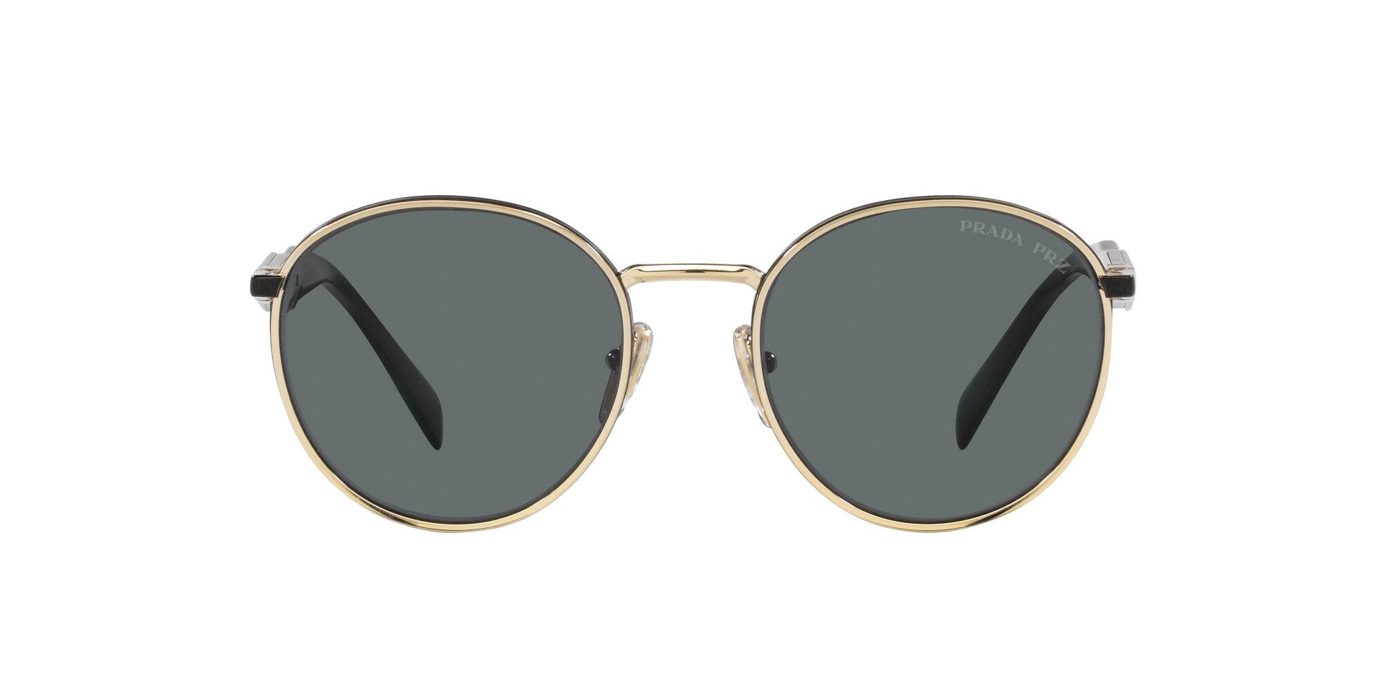 Sunglasses Prada PR 56ZS (AAV5Z1) color oro pallido shape pantos lenses polar grigio scuro