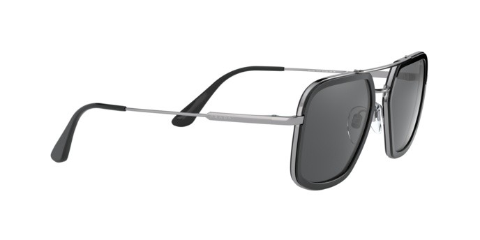 Sonnenbrillen Prada PR 57XS (M4Y5S0) farbe black form quadratisch gläser grey