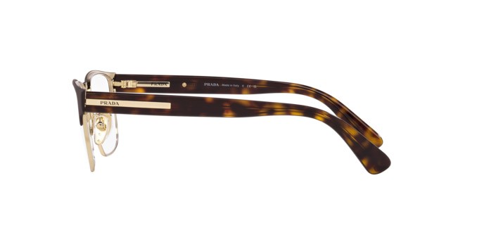 Eyeglasses Prada PR 57ZV (01U1O1) color marrone opaco shape square lenses lente demo