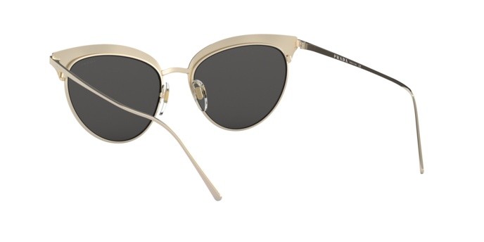 Sonnenbrillen Prada Conceptual PR 60VS (AAV5S0) farbe pale gold/black form aviator gläser grey
