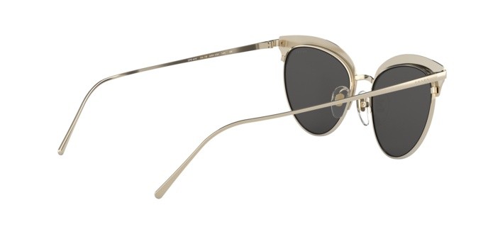 Sonnenbrillen Prada Conceptual PR 60VS (AAV5S0) farbe pale gold/black form aviator gläser grey