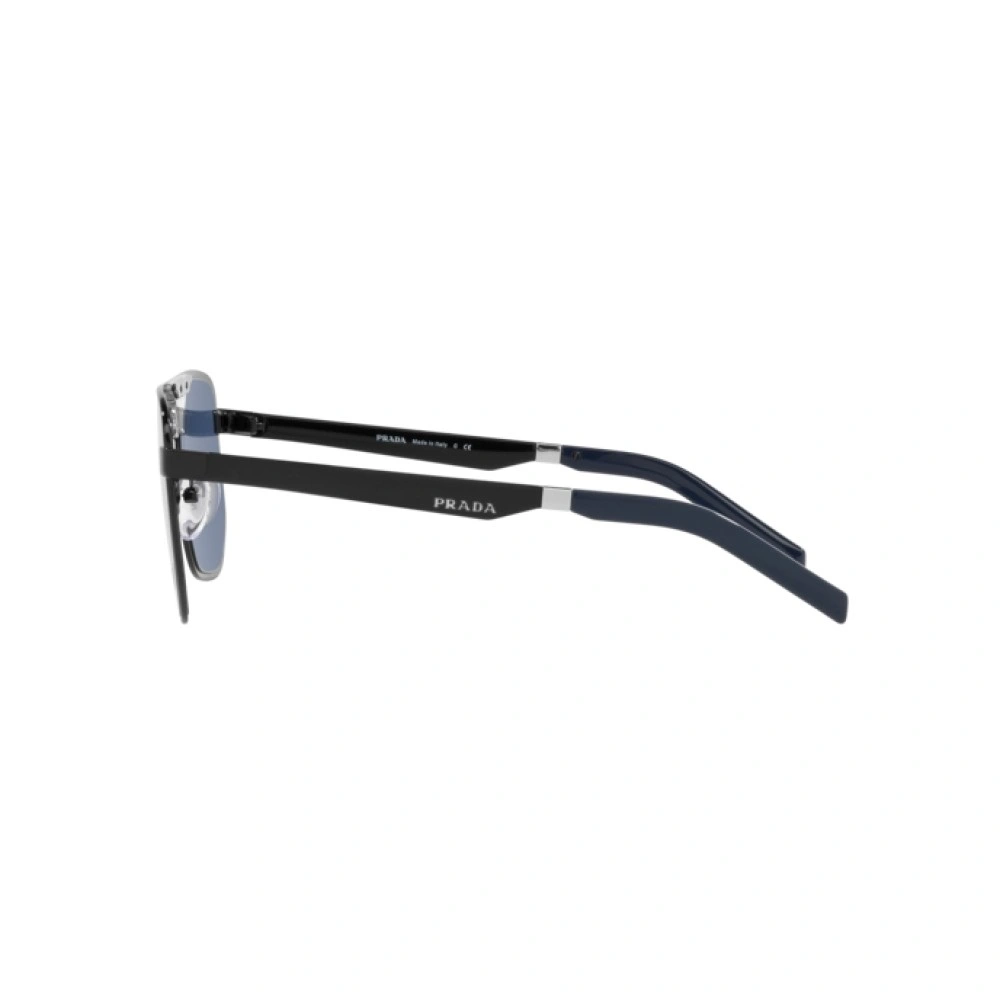 Sonnenbrillen Prada PR 60WS (09S06A) farbe black/blue form rechteckig gläser dark blue