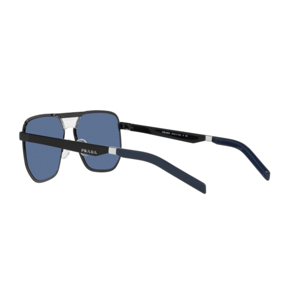 Sonnenbrillen Prada PR 60WS (09S06A) farbe black/blue form rechteckig gläser dark blue