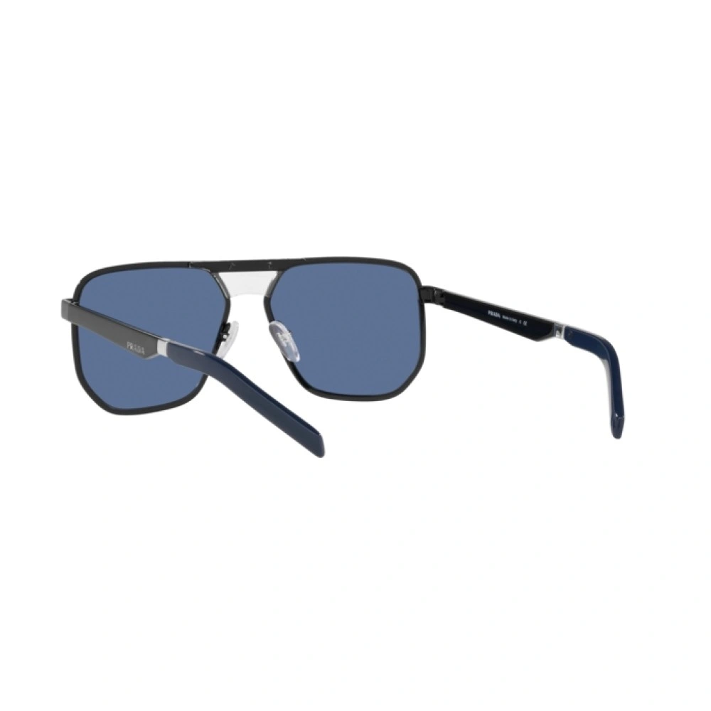 Sonnenbrillen Prada PR 60WS (09S06A) farbe black/blue form rechteckig gläser dark blue