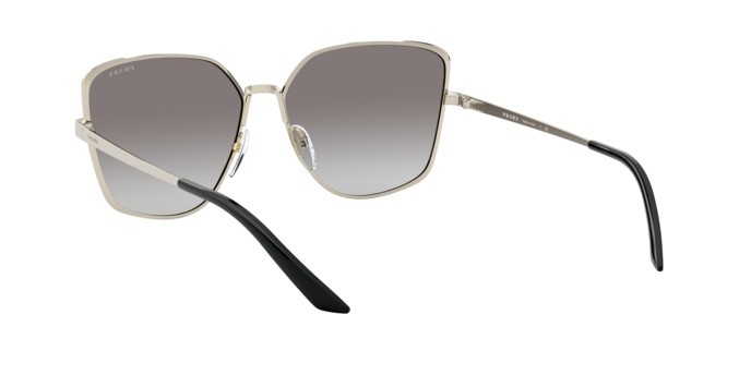 Sonnenbrillen Prada PR 60XS (AAV0A7) farbe pale gold/black form unregelmäßig gläser grey gradient