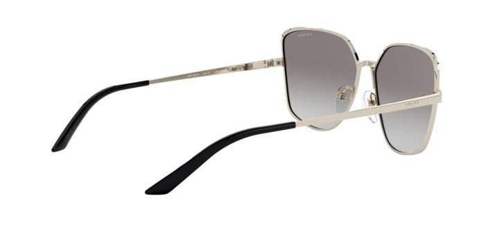 Sonnenbrillen Prada PR 60XS (AAV0A7) farbe pale gold/black form unregelmäßig gläser grey gradient