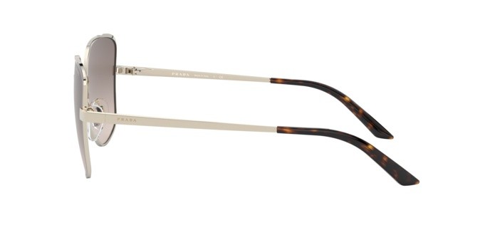 Sonnenbrillen Prada PR 60XS (KOF3D0) farbe pale gold/brown form unregelmäßig gläser brown gradient