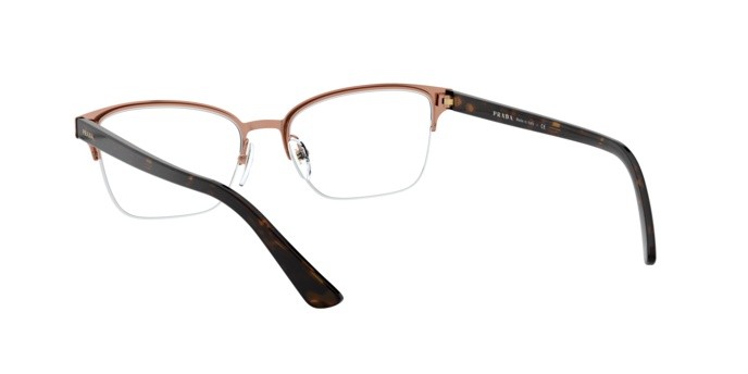 Brillen Prada Millennials PR 61XV (3311O1) farbe top brown/rose gold form cat-eye gläser demo lens