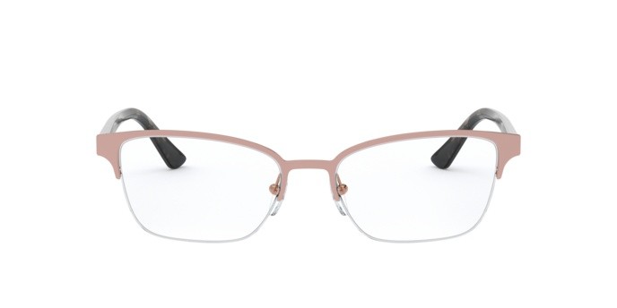 Brillen Prada Millennials PR 61XV (YEP1O1) farbe top pink/rose gold form cat-eye gläser demo lens