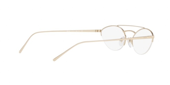 Brillen Prada Catwalk PR 62VV (ZVN1O1) farbe pale gold form pantos gläser demo lens