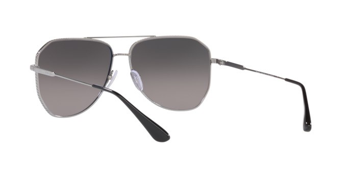 Sonnenbrillen Prada PR 63XS (5AV09G) farbe gunmetal form unregelmäßig gläser polar grey gradient