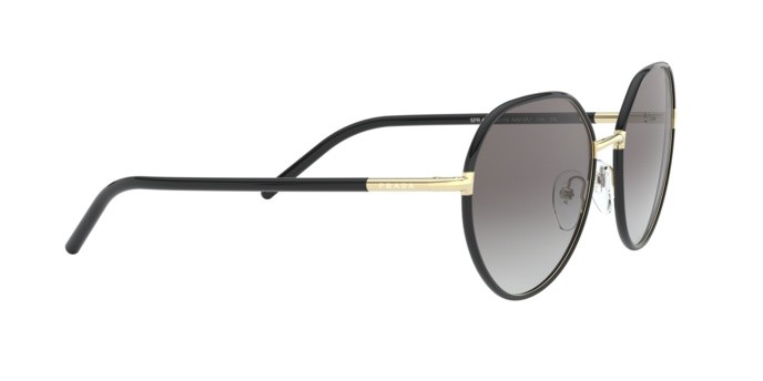 Sonnenbrillen Prada PR 65XS (AAV0A7) farbe black form rund gläser gradient grey