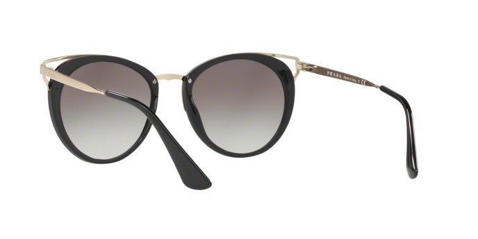 Sonnenbrillen Prada PR 66TS (1AB0A7) farbe black form pantos gläser grey gradient