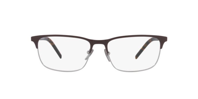 Brillen Prada PR 66YV (02Q1O1) farbe matte burnished/matte gunmet form quadratisch gläser demo lens