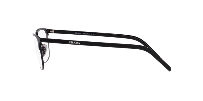 Eyeglasses Prada PR 66YV (1AB1O1) color black shape square lenses demo lens