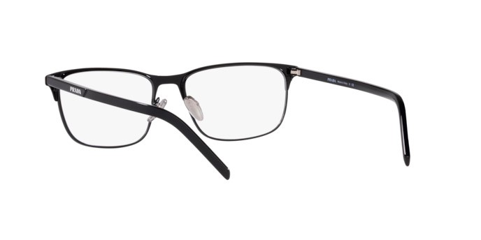 Eyeglasses Prada PR 66YV (1AB1O1) color black shape square lenses demo lens