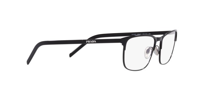 Eyeglasses Prada PR 66YV (1AB1O1) color black shape square lenses demo lens