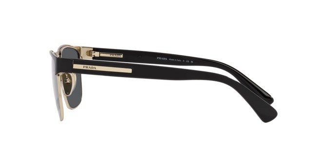Sonnenbrillen Prada PR 66ZS (AAV07T) farbe nero/oro pallido form quadratisch gläser grafite cristallo