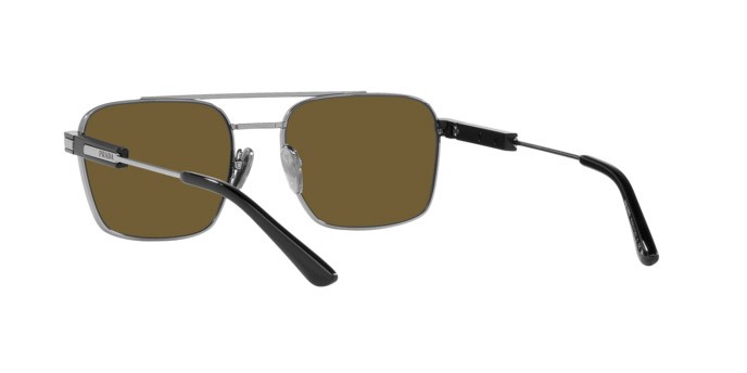 Sonnenbrillen Prada PR 67ZS (5AV01T) farbe gunmetal form quadratisch gläser marrone scuro