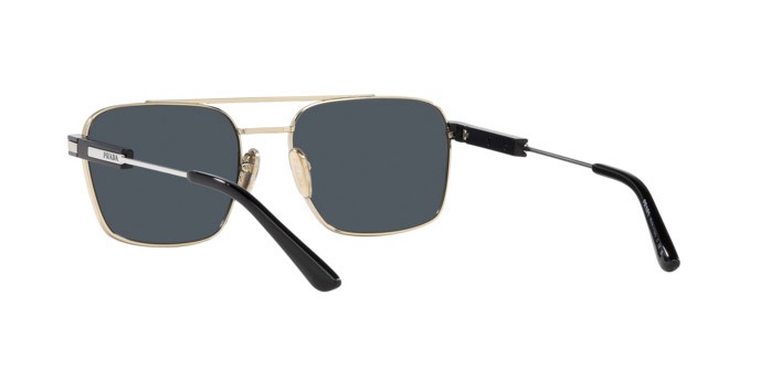 Occhiali da sole Prada PR 67ZS (ZVN09T) colore oro pallido forma quadrato lenti grigio scuro