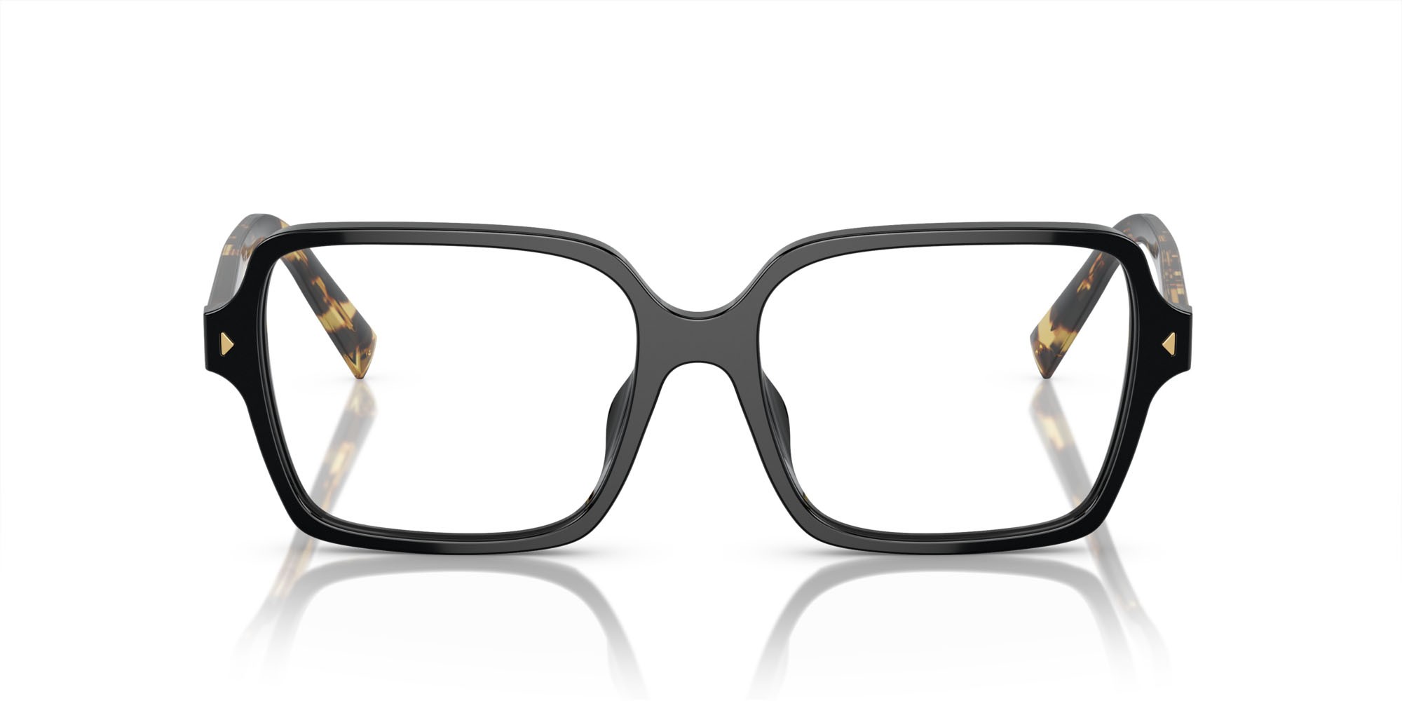 Eyeglasses Prada PR A02V (3891O1) color nero shape square lenses lente demo