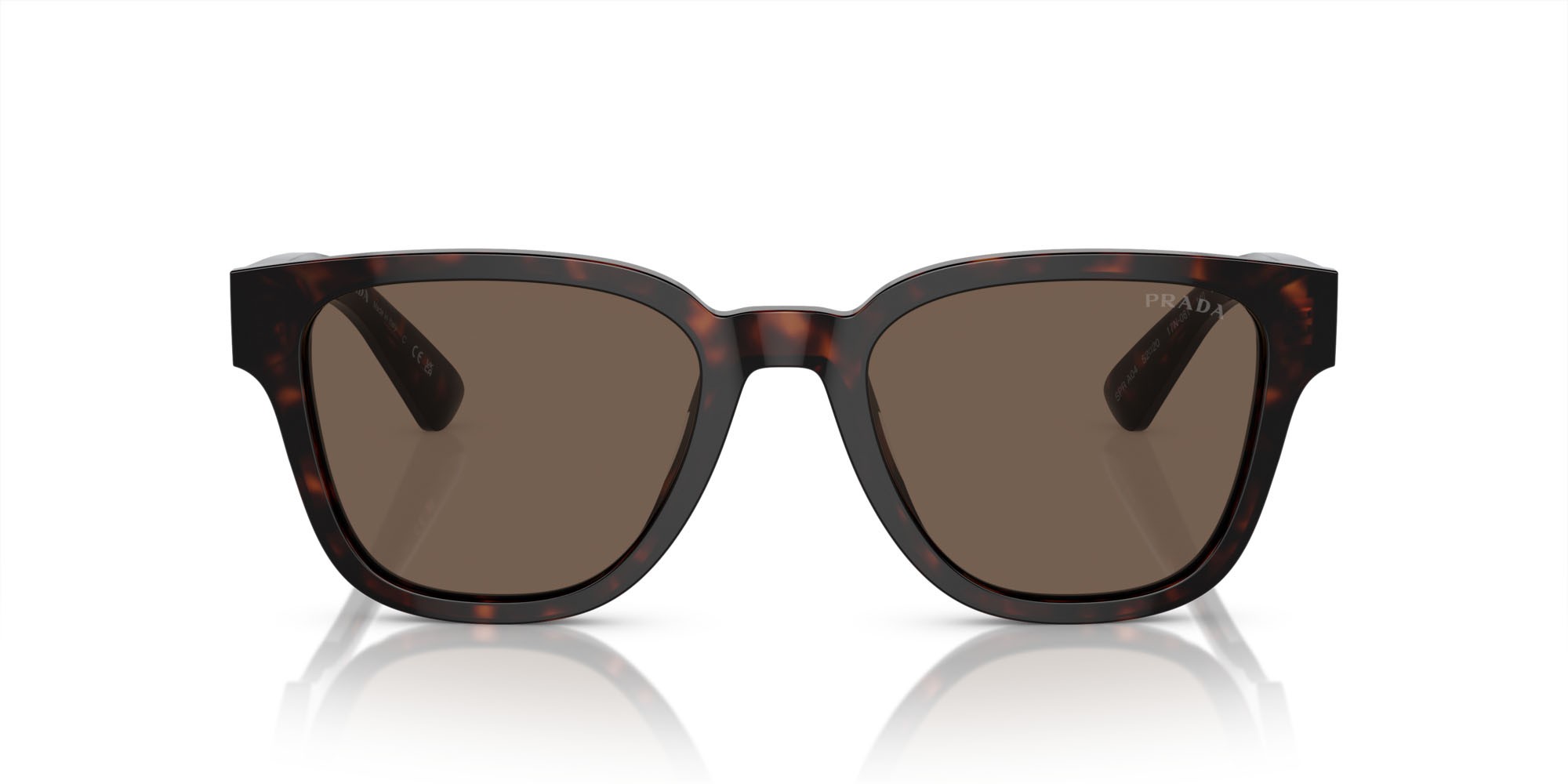 Sunglasses Prada PR A04S (17N08T) color havana shape square lenses marrone