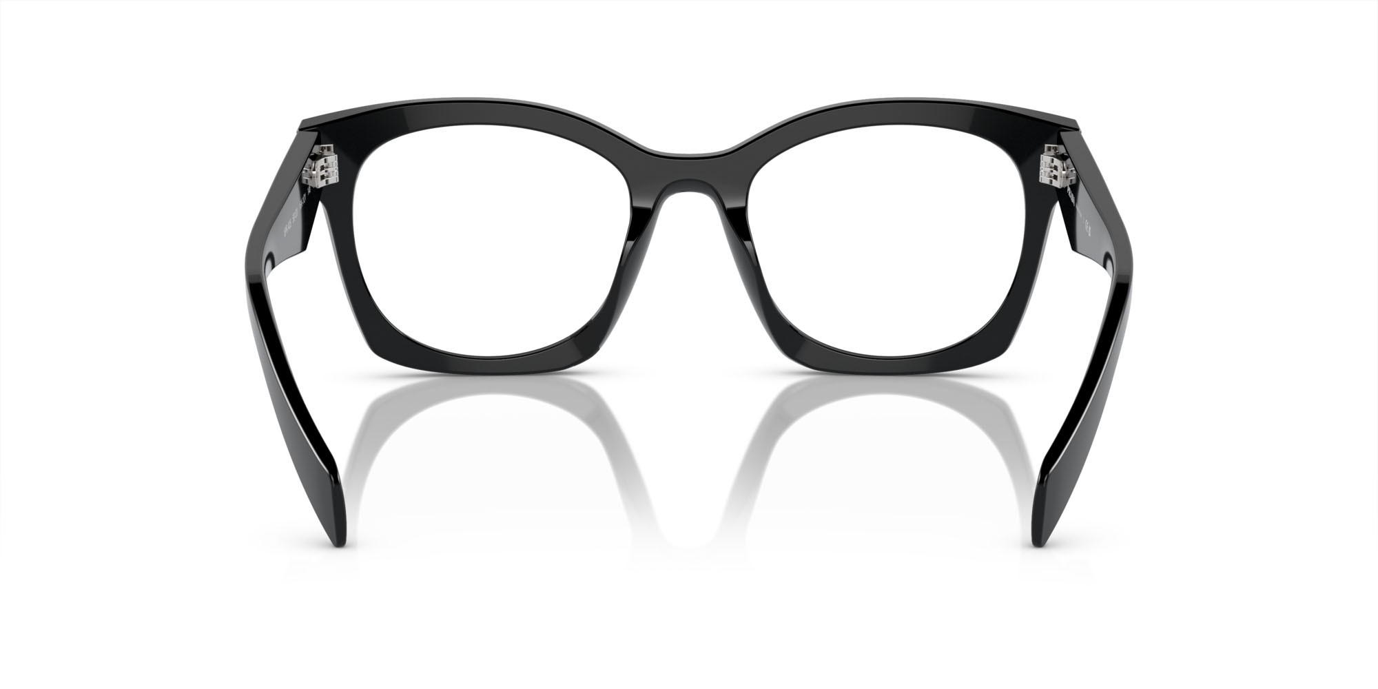 Eyeglasses Prada PR A05V (16K1O1) color nero shape irregular lenses lente demo