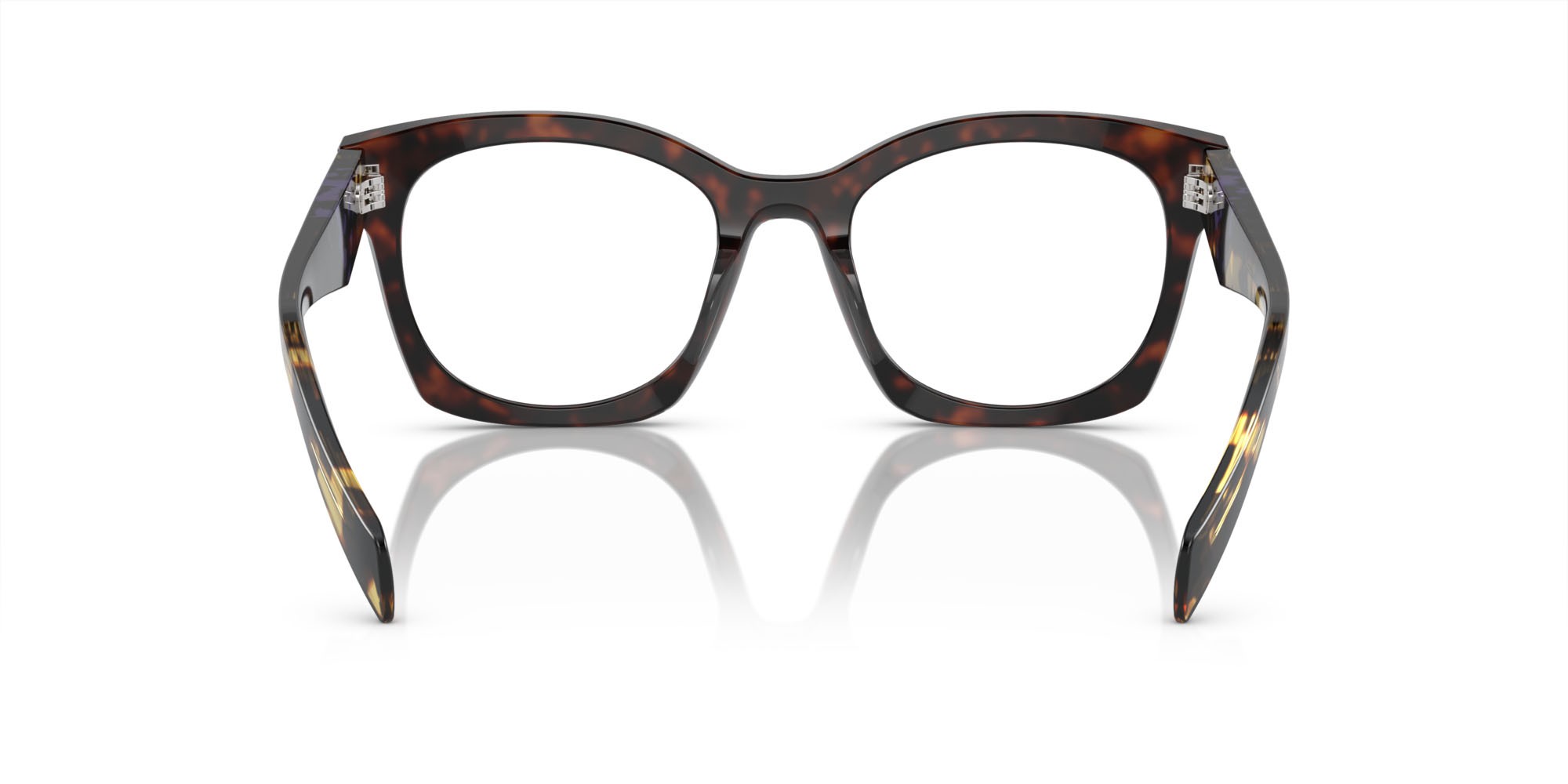 Eyeglasses Prada PR A05V (17N1O1) color havana shape irregular lenses lente demo