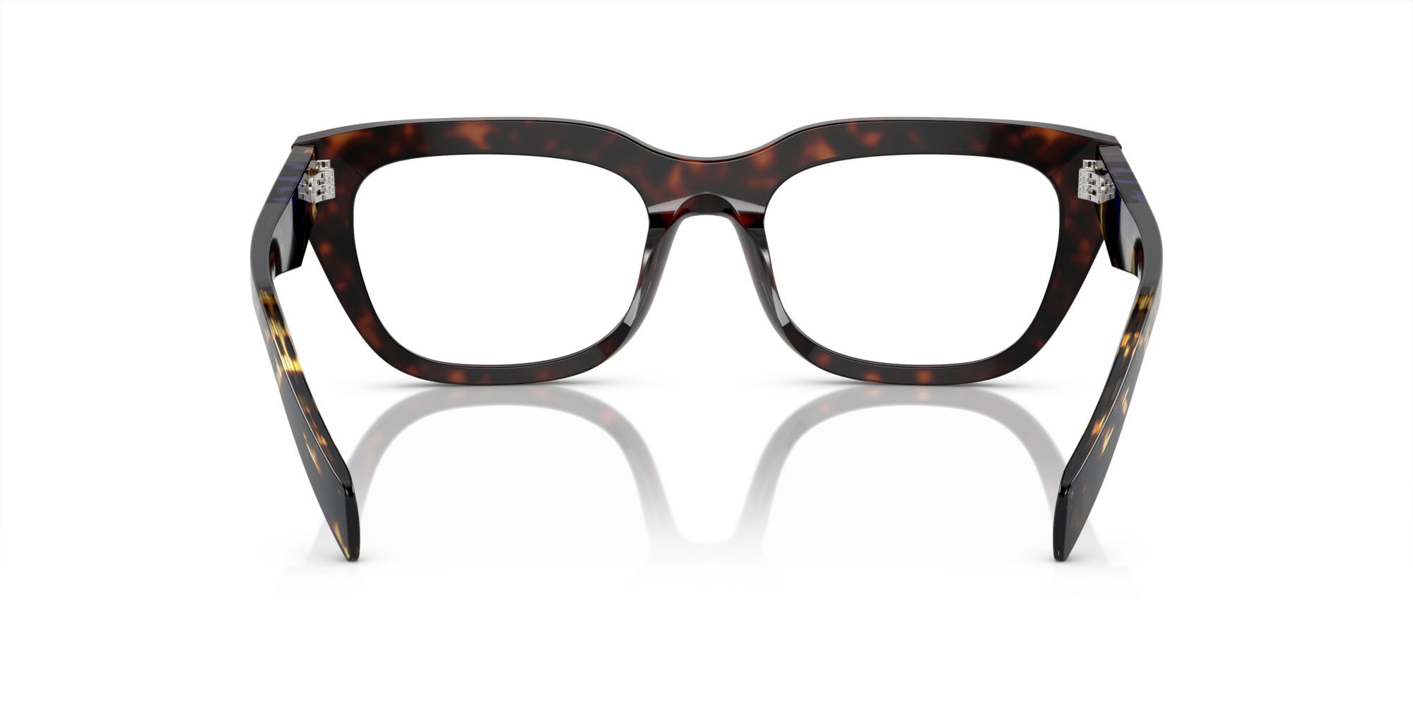 Eyeglasses Prada PR A06V (17N1O1) color havana shape irregular lenses lente demo