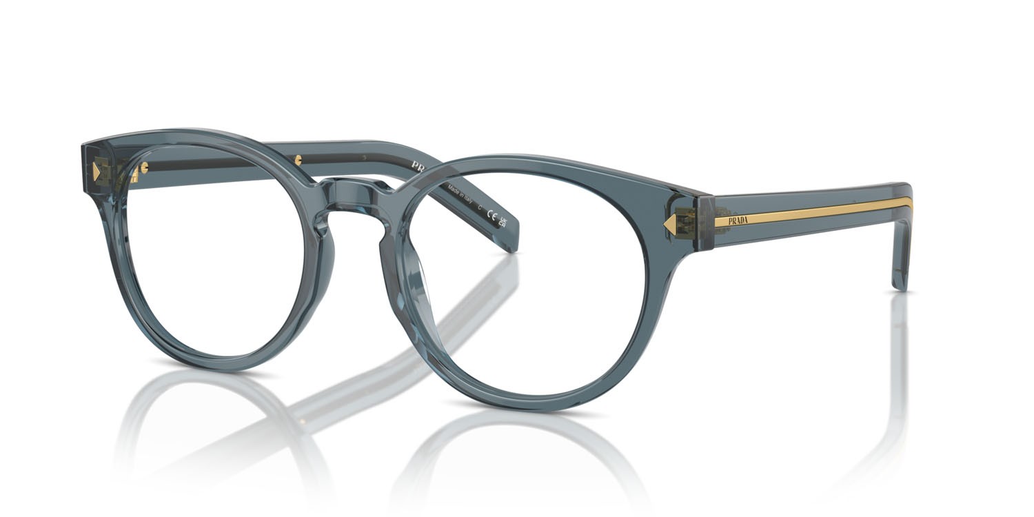 Eyeglasses Prada PR A14V (17T1O1) color transparent ocean shape pantos lenses lente demo