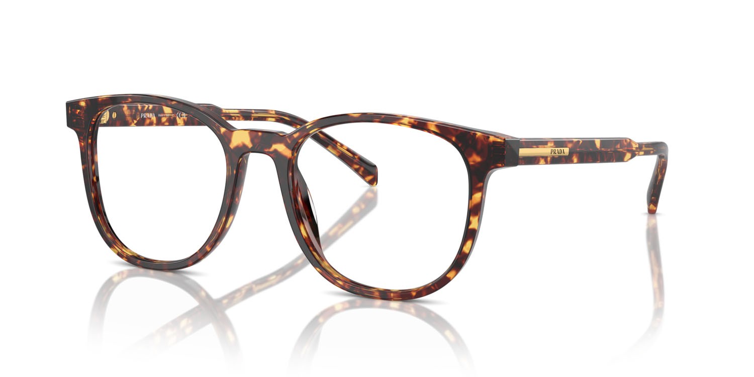 Eyeglasses Prada PR A15V (14O1O1) color magma tortoise shape pantos lenses lente demo