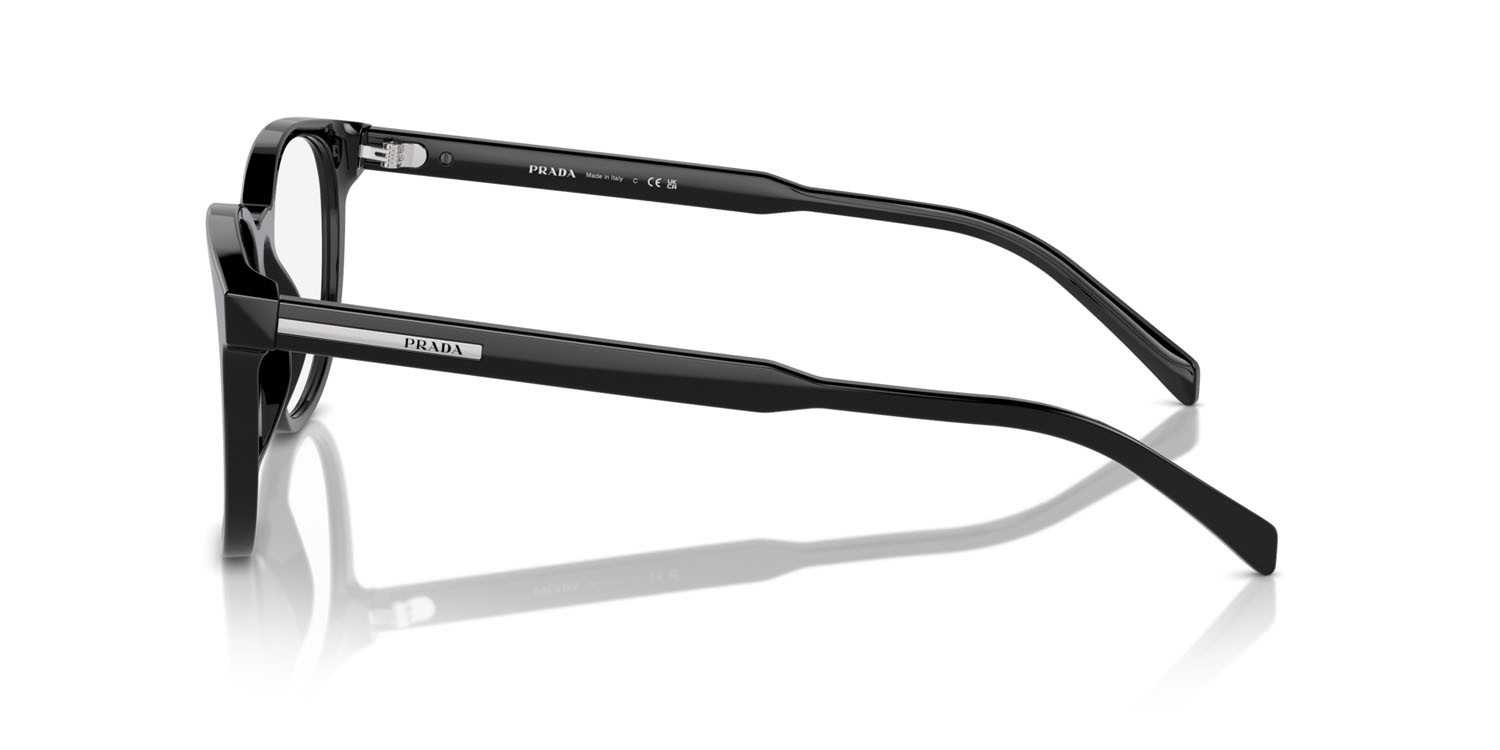 Eyeglasses Prada PR A15V (16K1O1) color nero shape pantos lenses lente demo