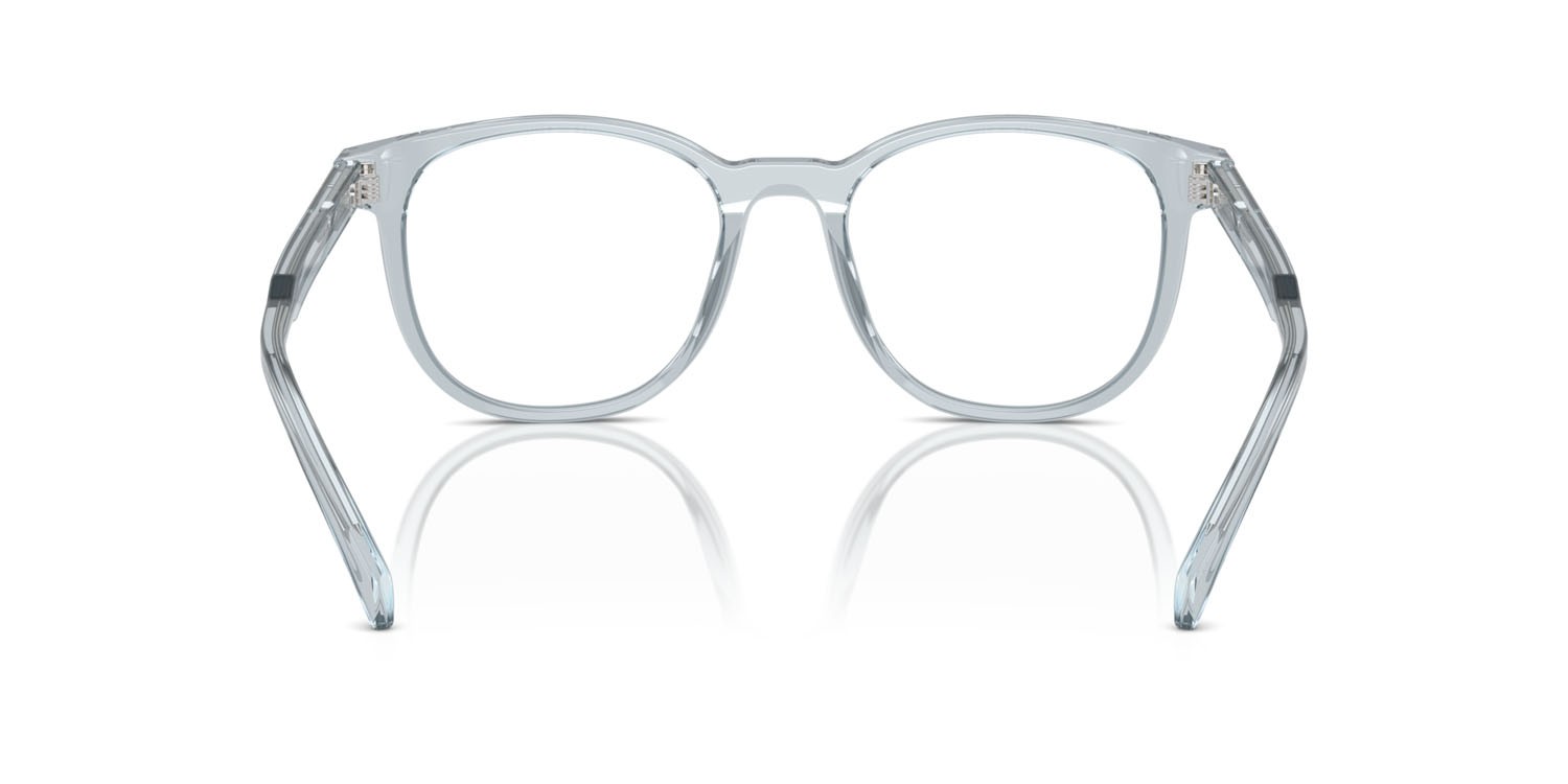 Eyeglasses Prada PR A15V (19T1O1) color azzurro trasparente shape pantos lenses lente demo