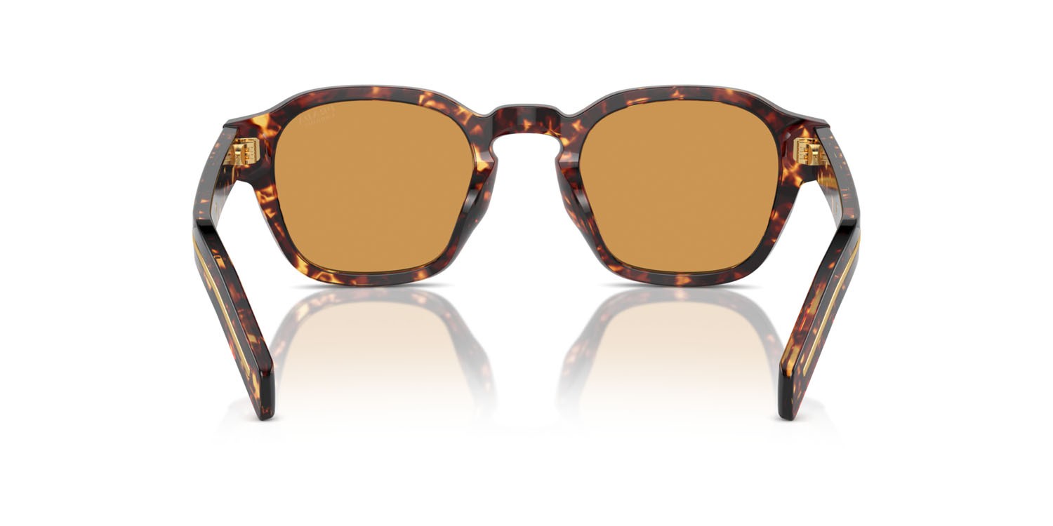 Occhiali da sole Prada PR A16S (14O60F) colore magma tortoise forma pantos lenti fotocromatica marrone chiaro