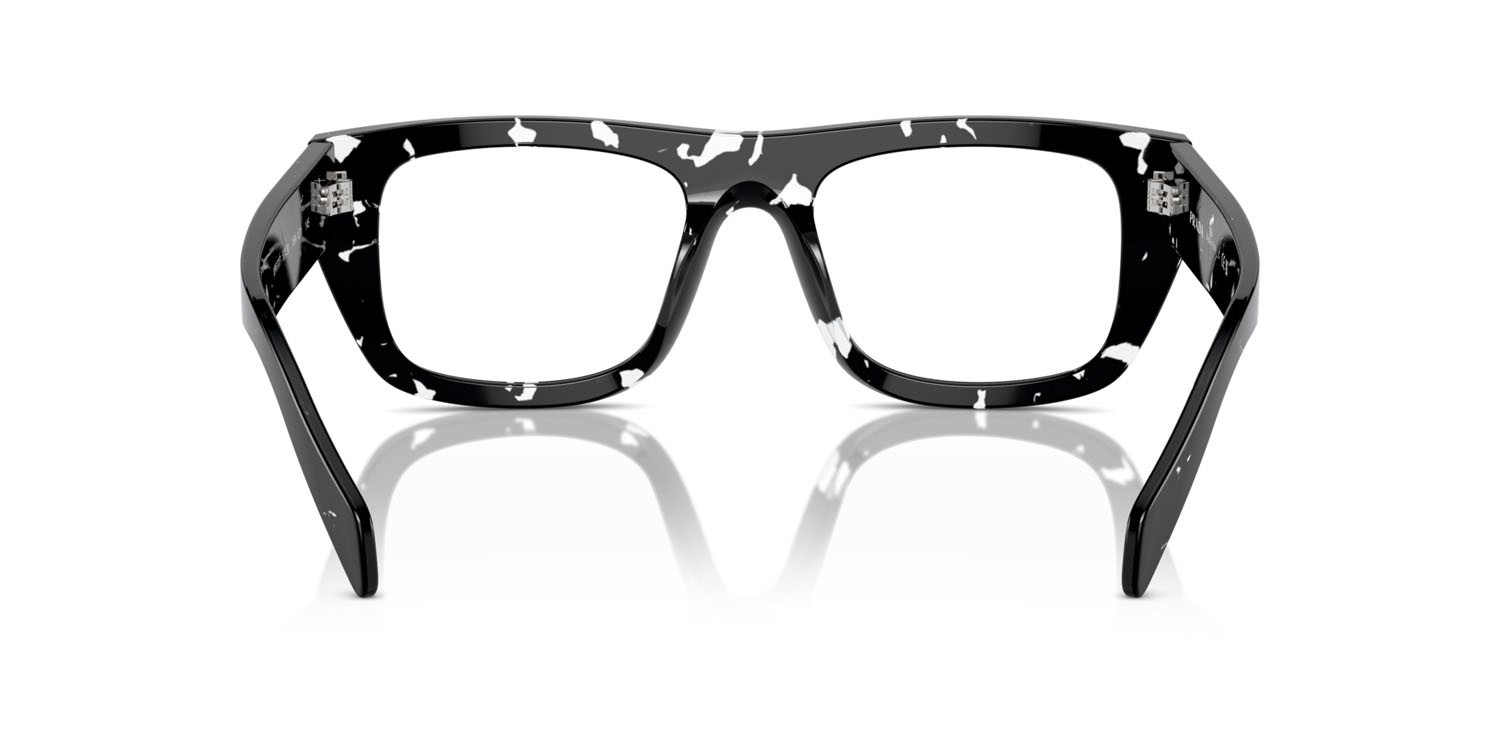 Brillen Prada PR A17V (15O1O1) farbe black crystal tortoise form rechteckig gläser lente demo