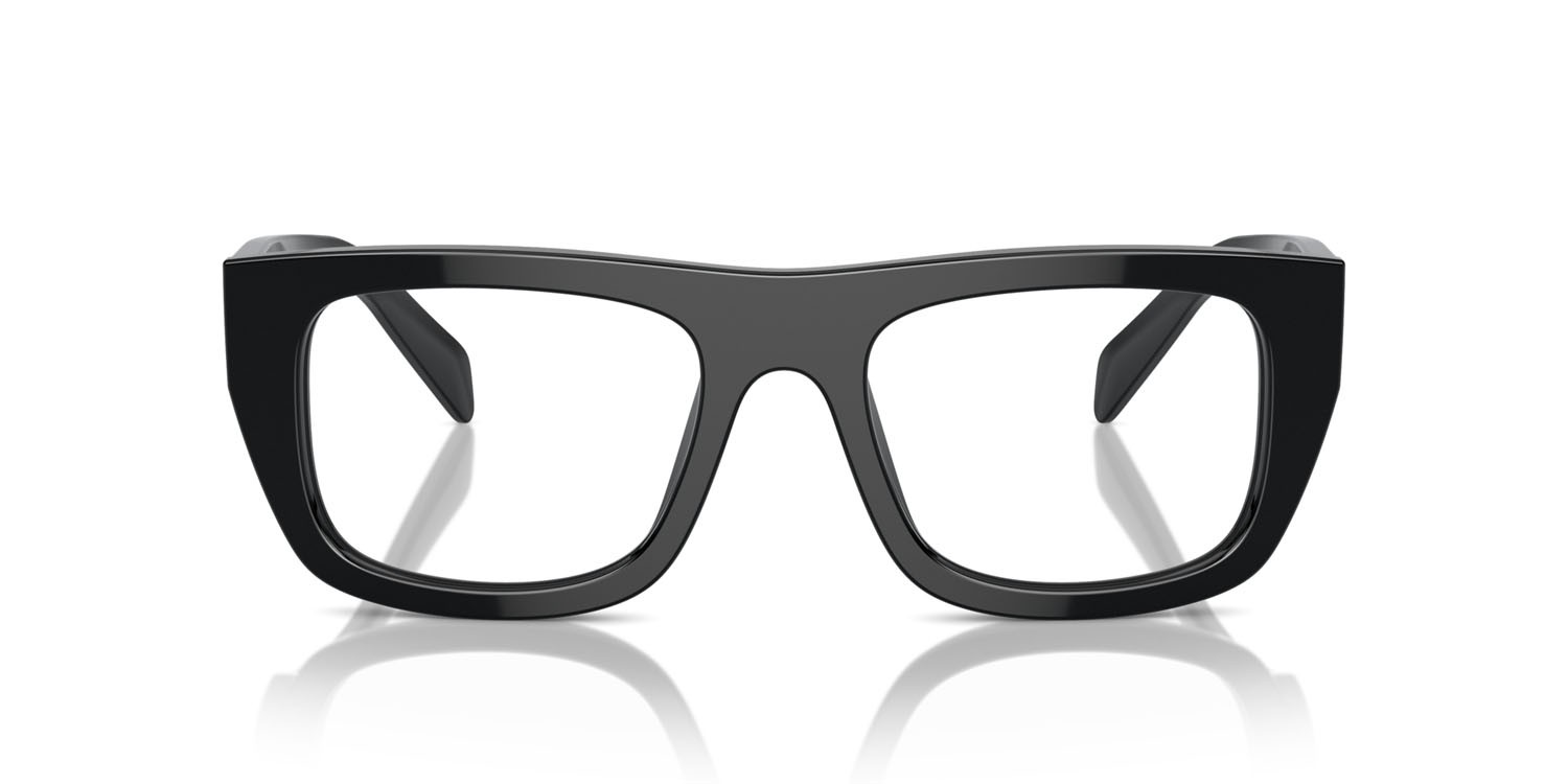 Eyeglasses Prada PR A17V (16K1O1) color nero shape rectangle lenses lente demo